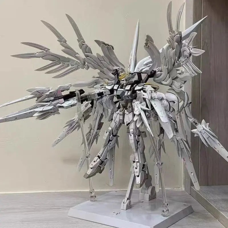 New Daban 8827 1/100 Mgsd Flying Wing Snow White Kitty Pre-Board Spray Zero Model Kit Action Figure Toy Surprise Birthday Gifts