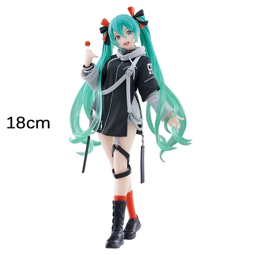 18cm Original Taito Vocaloid Hatsune Miku Fashion Anime Figur Punk Future Sammlung Desktop Deko Modell Spielzeug Weihnachtsgeschenk