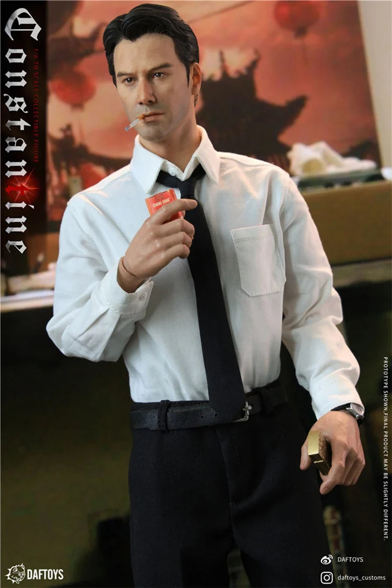 DAFTOYS F019 1/6 Keanu Reeves Figure Model 12'' Male Soldier Action Figure Body Doll Full Set Collectible Toy