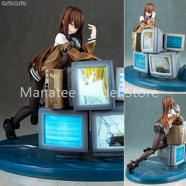 KADOKAWA Original Kurisu Makise With LED Light-Up Feature 1/7 PVC Action Figure Anime Model Toys Collection Doll Gift