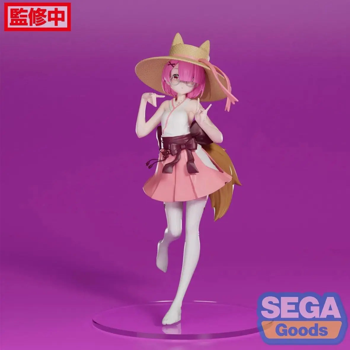 Judai Original SEGA Luminasta Re Zero Ram Rem Konkon Kitsune Fox Girl  PVC Action Figure Model Doll Toys
