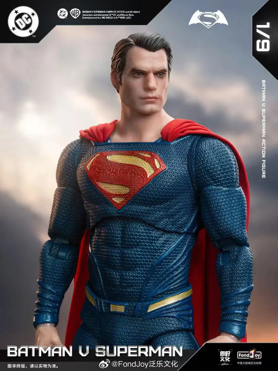 NEW Fondjoy BVS Figure Set Armored Batman Battle Damaged Superman Action Figures 1/9 Batman v Superman：Dawn of Justice DC Toys