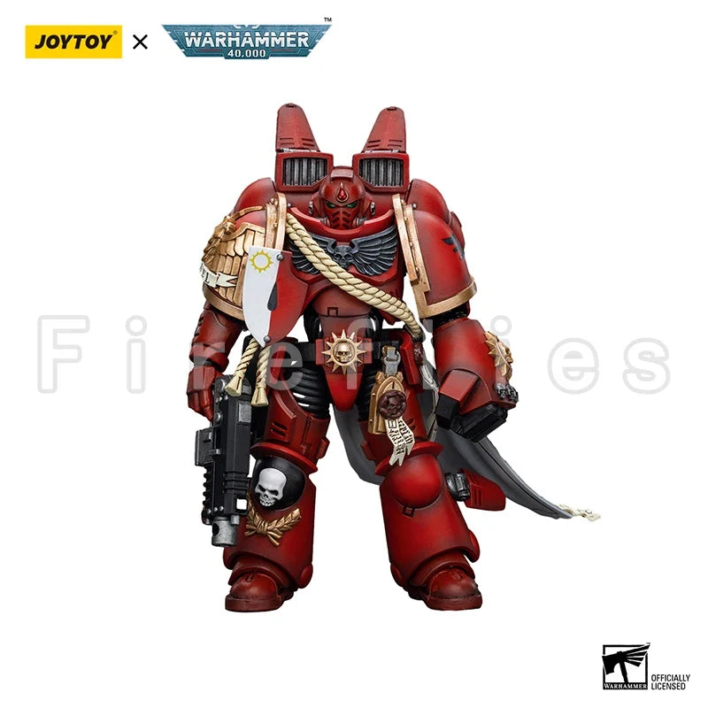 1/18 JOYTOY Action Figure 40K Blood Angels Captain With Jump Pack Re-issue Version Anime Model Toy