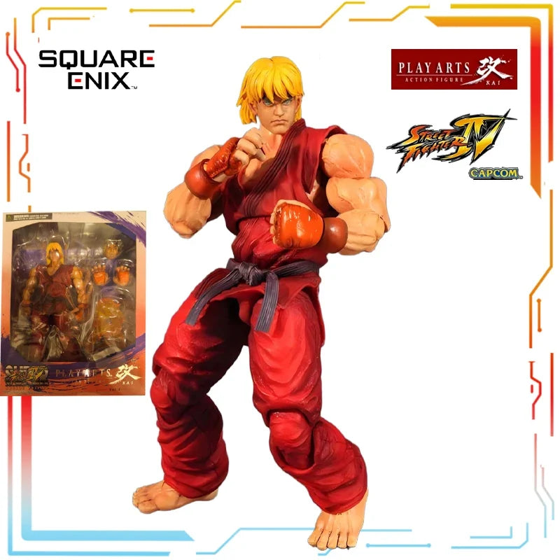 SQUARE ENIX Original PLAY ARTS Modified Finished Movable Doll Street Fighter 4 Anime Action Figure Model Toys Gifts for Boys