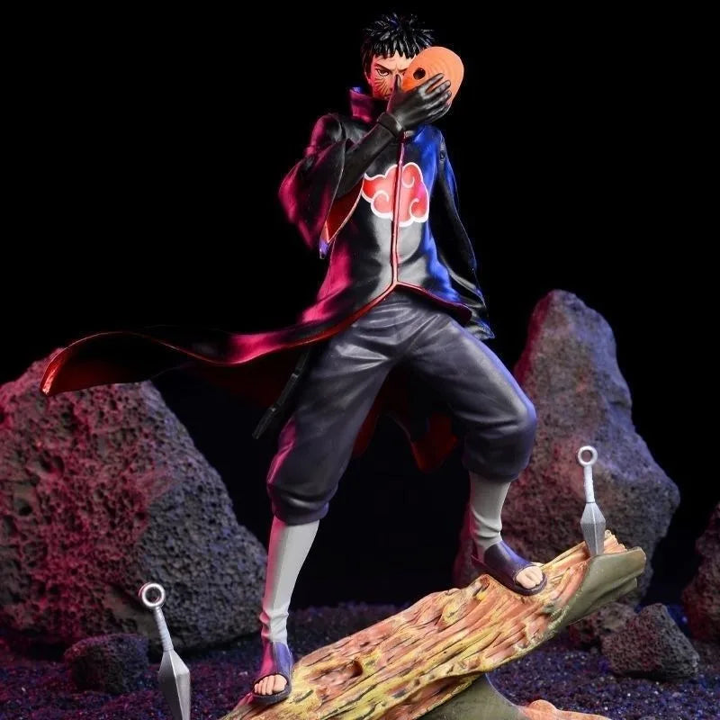 28cm Anime Naruto Uchiha Obito Akatsuki Organization Action Figure PVC Statue Figure Collection Model Children's Toy Gift