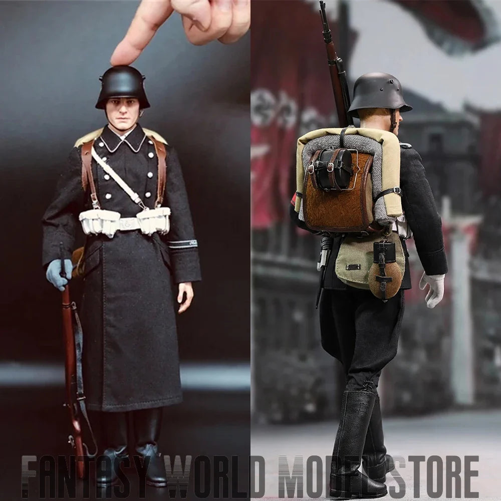 GM647 M32 1/6 Scale Male Soldier German Black Clothes Etiquette Guard of Honor 12'' Full Set Collectible Action Figure Model Toy