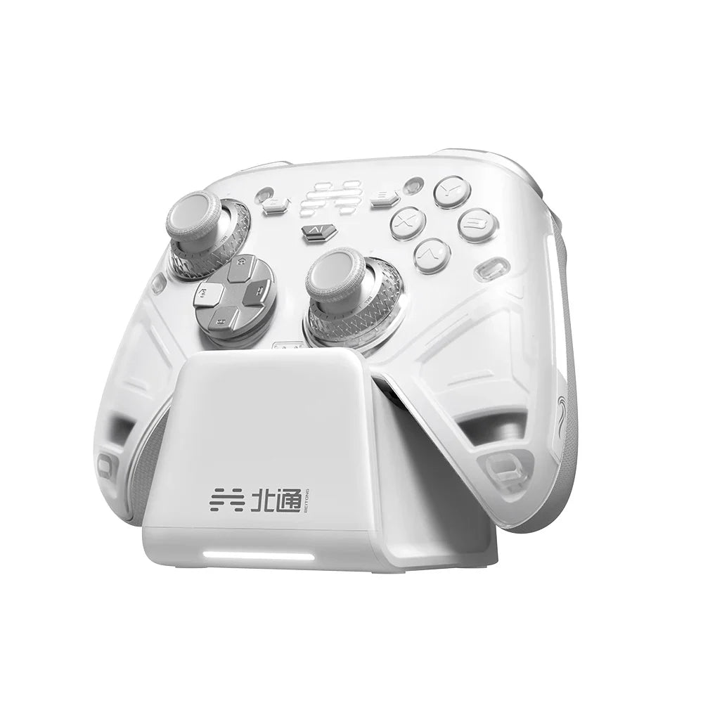 BEITONG KP70 Haptic Feedback Wireless Controller Charging Dock, for PC/Switch/iOS/Steam, Dual Auto-Sense Trigger (English Ver.)