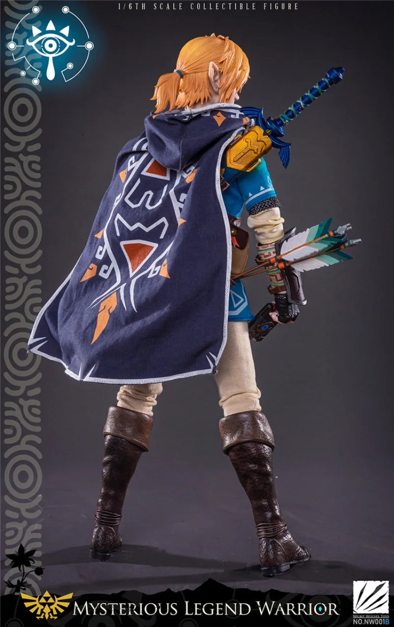 NWTOYS Original Zelda Mysterious Warrior Legend 1/6 Eye Movement Collectable Action Figure Joint Mobility Flexible Model Toys