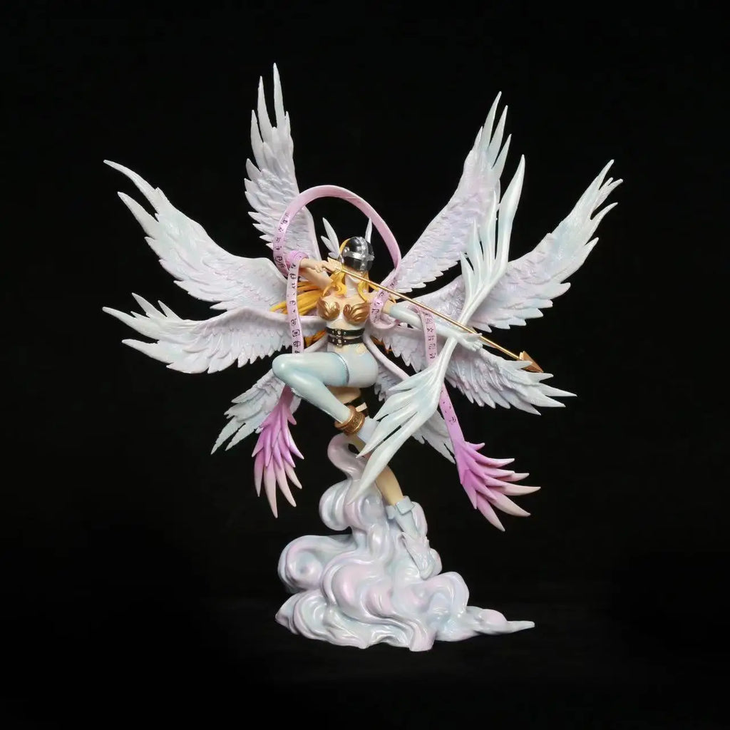 26cm Digimon Adventure Angewomon Shoot An Arrow Anime Figure Model Statue Collection Model Desktop Decoration Ornament Fans Toys