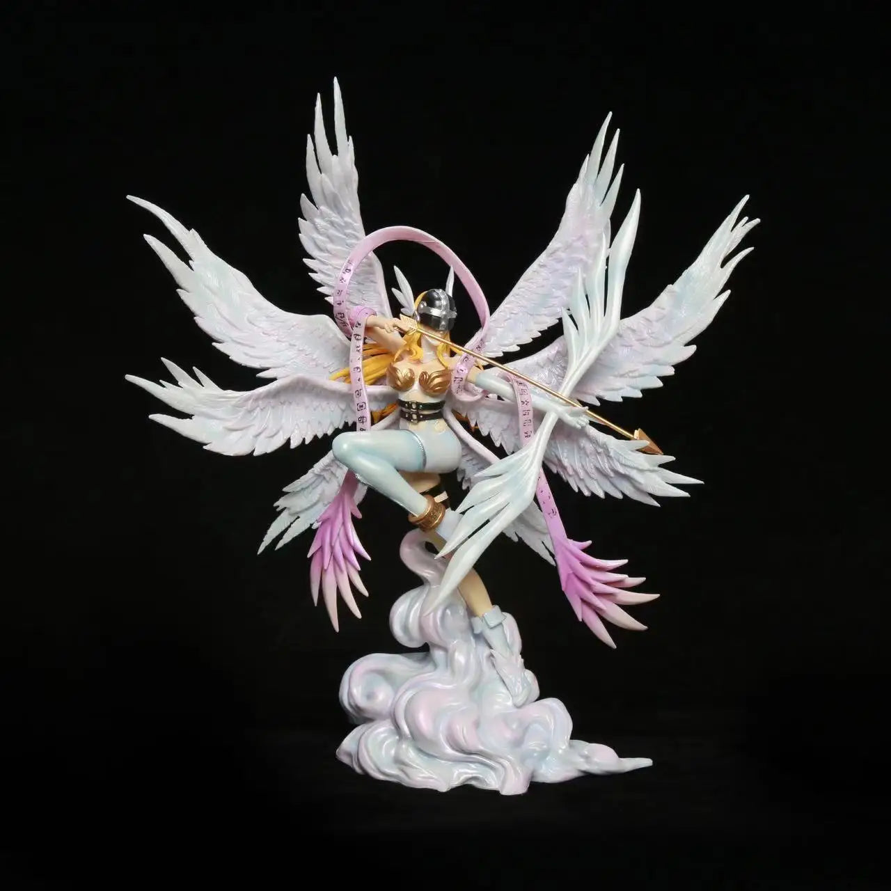 26cm Digimon Adventure Angewomon Shoot An Arrow Anime Figure Model Statue Collection Model Desktop Decoration Ornament Fans Toys