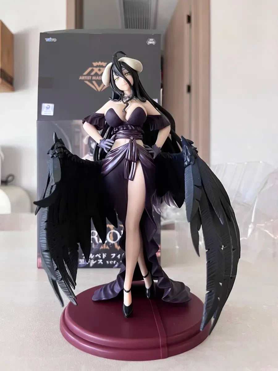 Original Genuine Taito Amp Artist Masterpiece Overlord Iv Albedo Black Dress Action Anime Figure Model Toys Collection Doll Boys