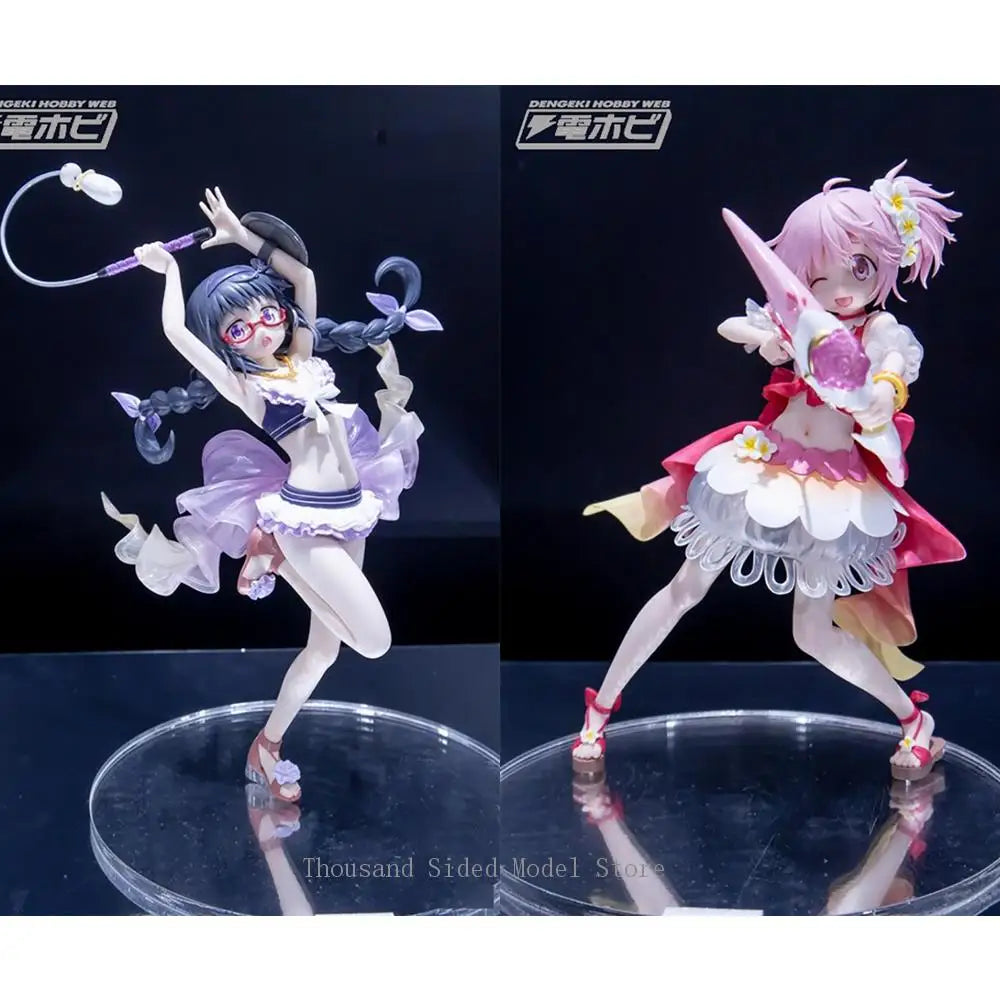 Original Konami Splash Girls Kaname Madoka Akemi Homura Action Figure (Puella Magi Madoka Magica Side Story) Anime Toy Model