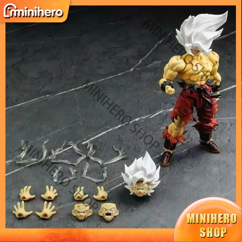 In Stock  100% Original  N&T Studio N&T01A 01B Dragon Ball SHF Super Saiyan Son Goku Battle Damaged 3.0 Action Figure