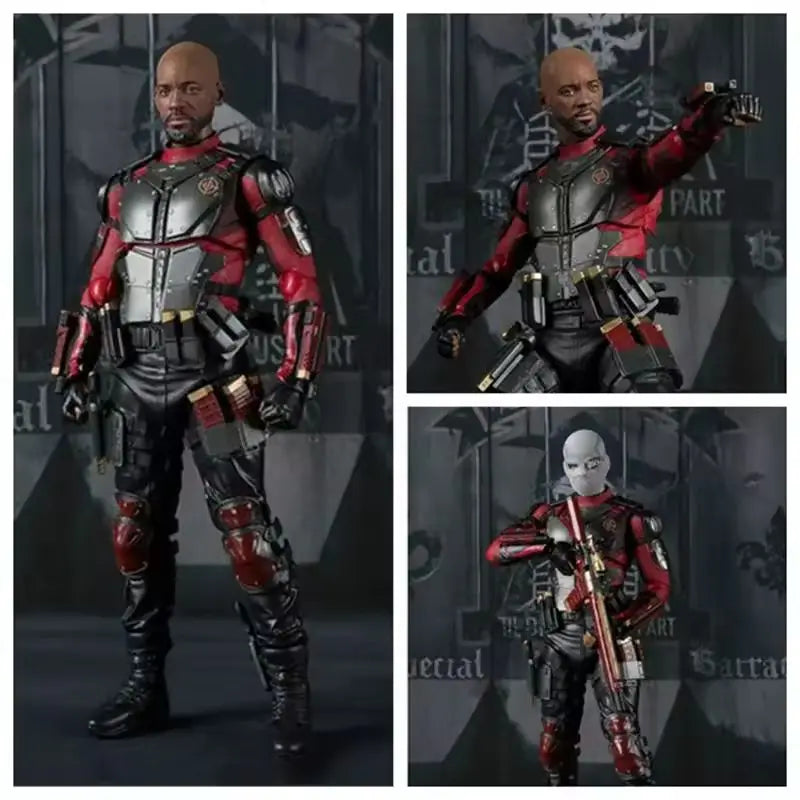 15cm X-Task Force SHF Suicide Squad Death Shooter Will Puppenmodell Handgemachte kreative Zeichentrickfiguren Schreibtischornamente Spielzeuggeschenk