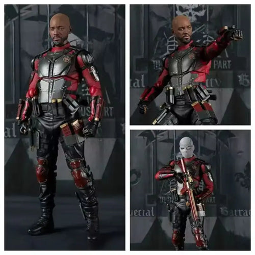 15cm X-Task Force SHF Suicide Squad Death Shooter Will Puppenmodell Handgemachte kreative Zeichentrickfiguren Schreibtischornamente Spielzeuggeschenk