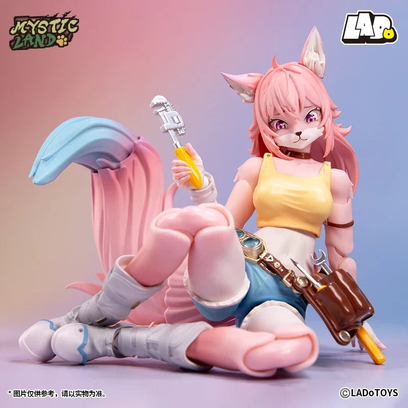 In Stock New Ladotoys Cat Tonya Action Figure Model Collect Herbs Calico Cat Girl Animation Original Model Toy Collection Gift