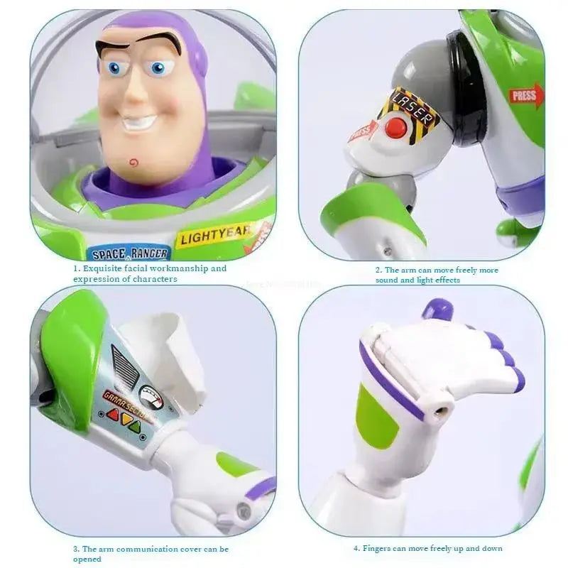 30cm Disney Anime Pixar Toy Story 4 Buzz Lightyear Talking Action Figures Cloth Body Model Doll Limited Collection Toys Gift New