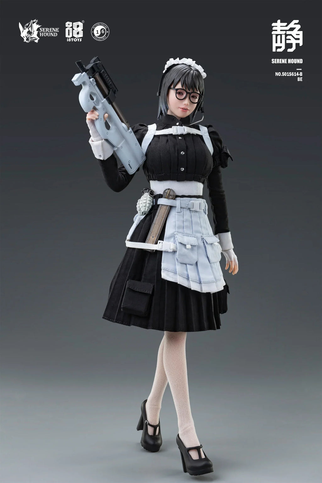 In Stock I8Toys 501S614 Brand New 1/6 Female Soldier Serene Hound Maid 12'' Action Figure Model Toys