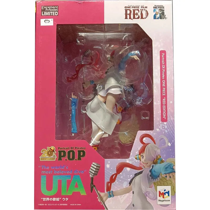 Bandai Genuine MegaHouse ONE PIECE World diva UTA Anniversary Anime figure Movable toy Anime Peripheral Doll for Collectors