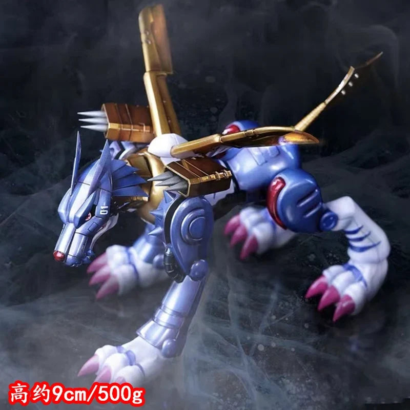 In Stock 9cm/3.54in Anime Digimon Adventure Figure Metal Garurumon Action Figures Pvc Collection Model Toys for Children Gifts