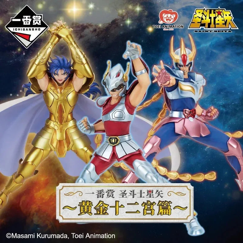 NewGenuine Bntsh Ichiban Kuji Anime Figure Saint Seiya Gemini Saga Seiya Poenix Ikki Ver. Pvc Action Figures Model Orname Gift20