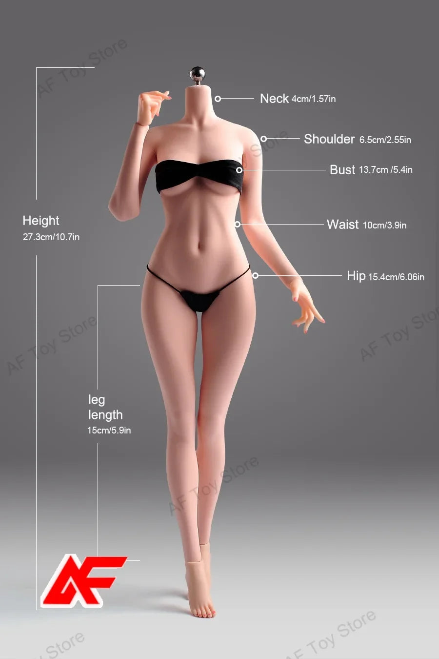 YM505 1/6 Scale Super Flexible Seamless Body 12'' Female Action Figure Doll Toys