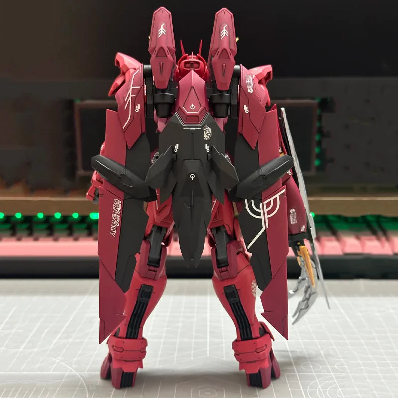 MG 1/100 Red Testament Divine Soldier Mech Assembly Model Kit Action Figures Boys' Puzzle Toys Desktop Ornament Collectible Gift