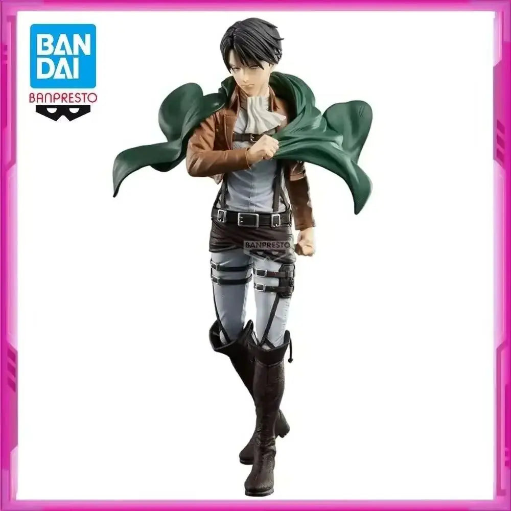 In Stock Original BANDAI BANPRESTO Grandista Attack on Titan Levi Ackerman PVC Anime Action Collections Model Toy Figures