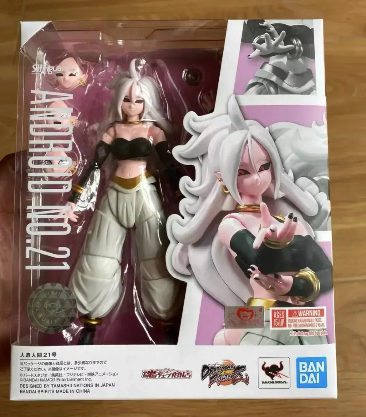 Bandai 100% Original, S.H. Figuarts SHF Dragon Ball Z, Anime Action Figures, Toys Model, Android 21, Gril Buu Boo, in Stock