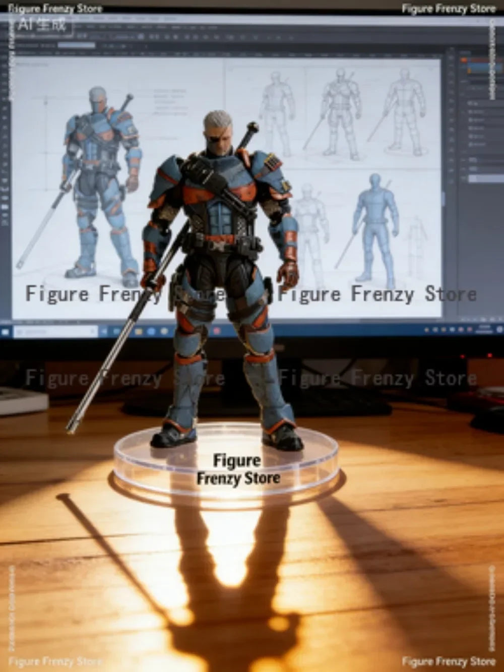 In Stock Lpzz Dc002 Deathstroke Arkham Knight Batman Action Figure Collectible Toy Gift