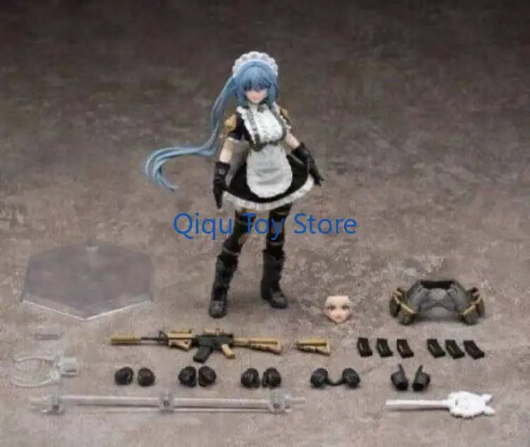 in stock Machine Girl Changwan Kazuon 1/12 Movable Doll Tactical Maid Maid Machine Girl Hand-made