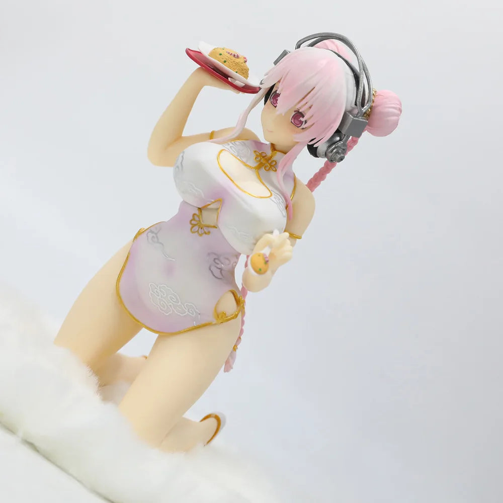 Emontoys Sonicomi SUPER SONICO Figure Cheongsam 1/7 Anime Girl PVC Action Figure Toy SONICO Statue Game Collection Model Doll