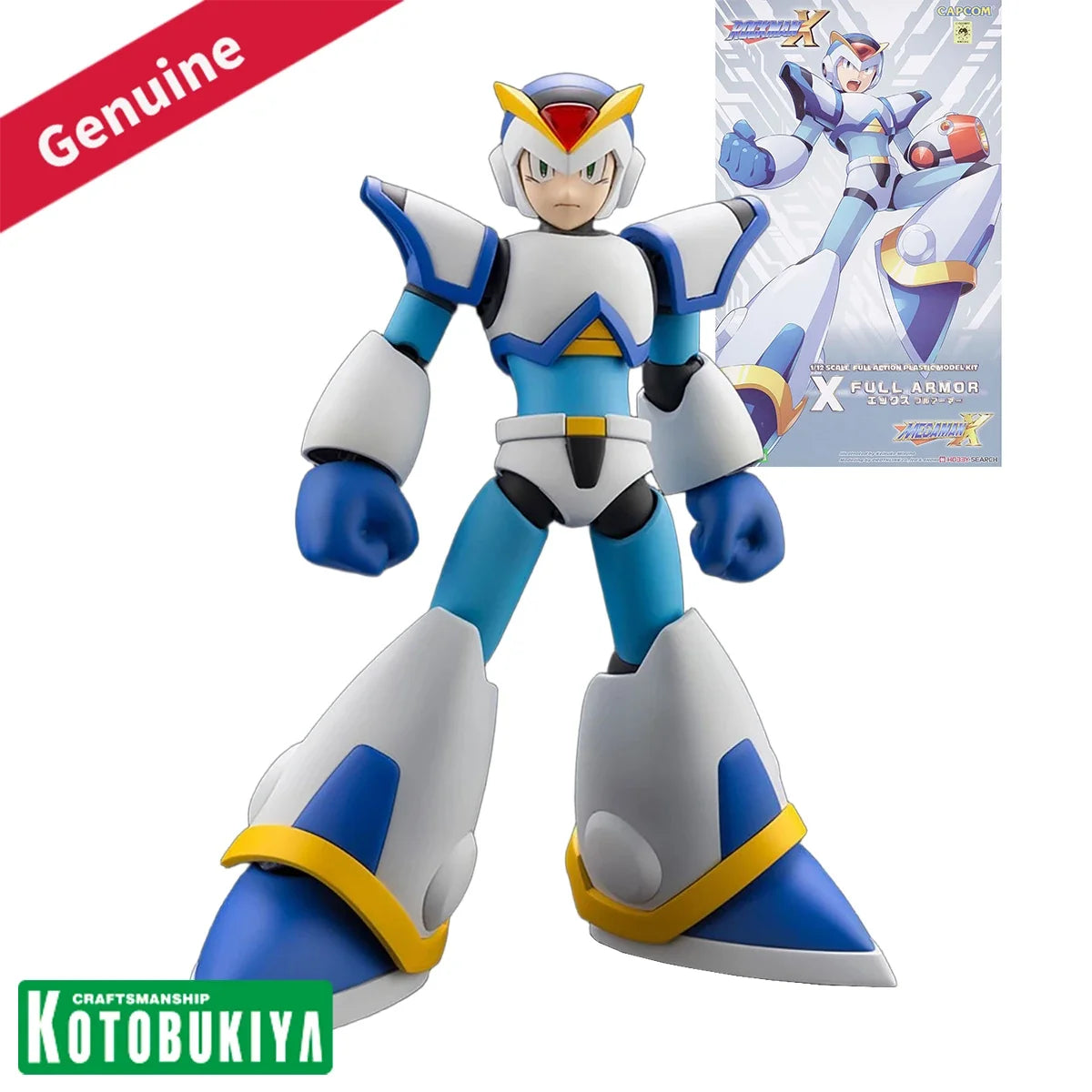 Original Genuine Kotobukiya Model Kits Rockman X X Full Armor Game Character Assembly Action Model Decoration Collection Gift