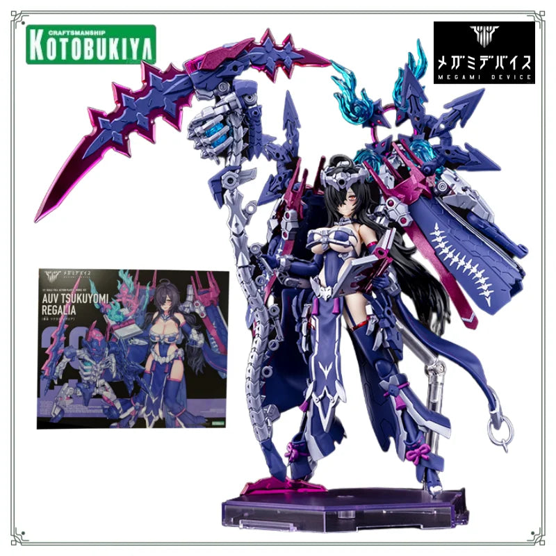Kotobukiya Original MEGAMI DEVICE Series AUV TSUKUYOMI REGALIA Assembly Model Toys for Boys Gift Collectible Ornaments
