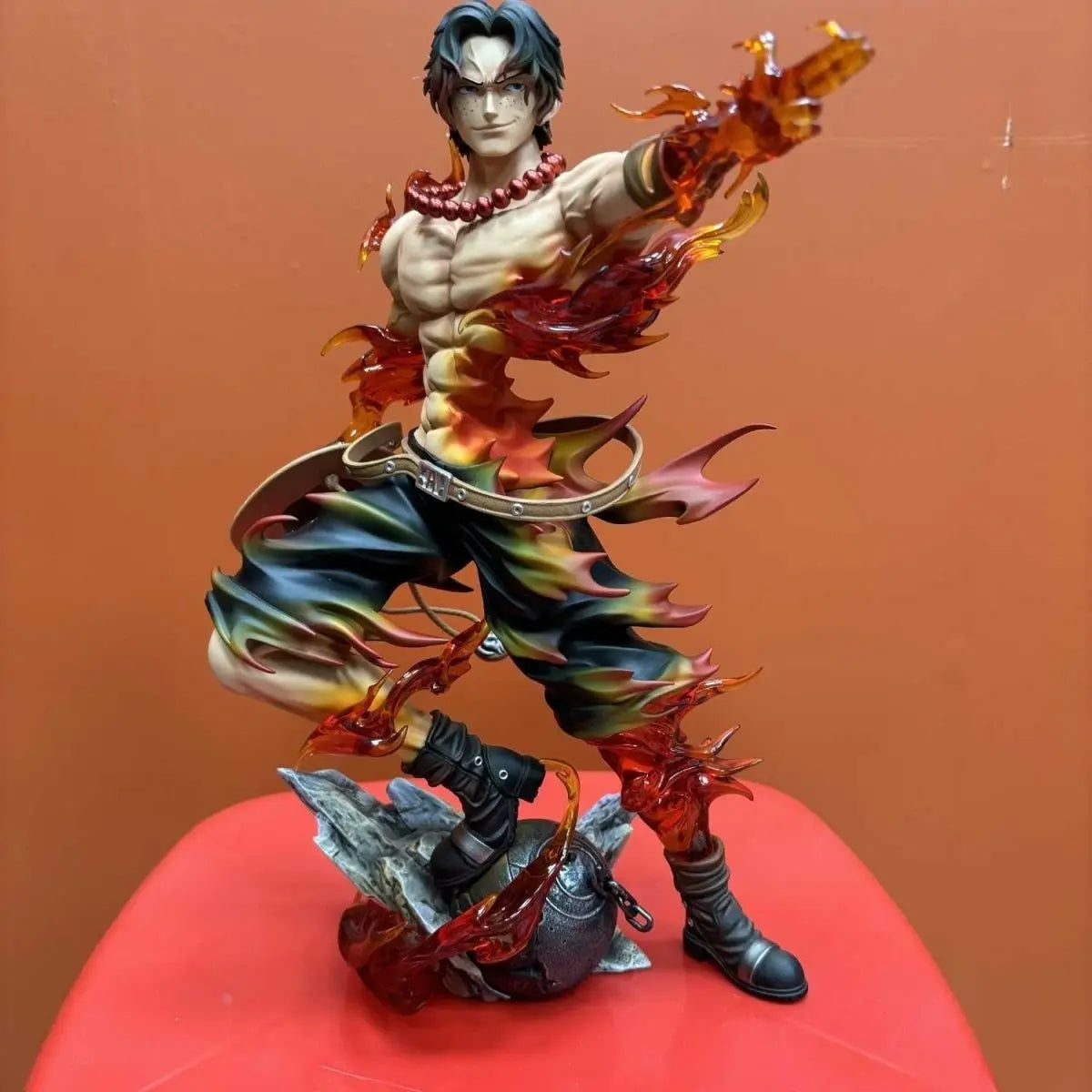 One Piece Flamme Portgas·D· Ace Gk Actionfigur Pvc-Modell Stehende Statue Sammlung Dekoration Puppe Kinderspielzeug Geburtstagsgeschenke
