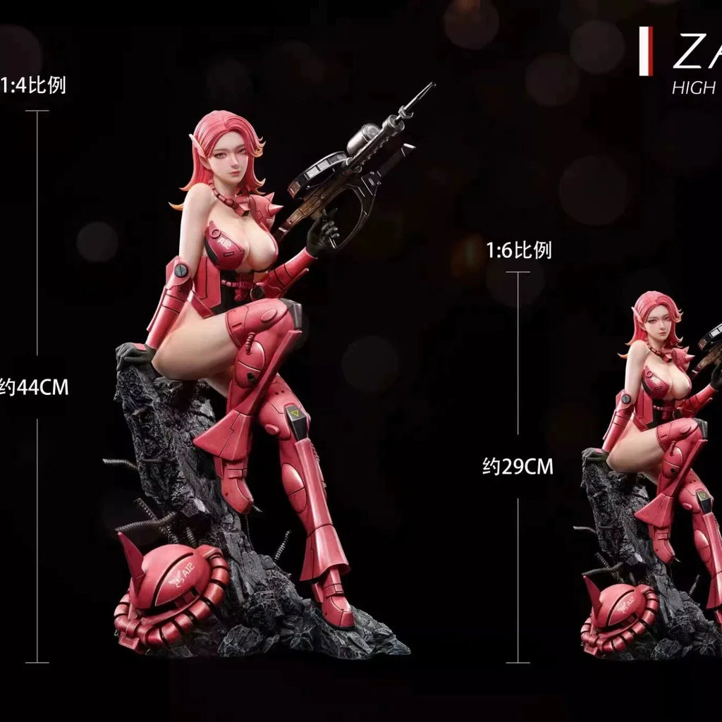 Zaku Girl Figure Ms-06s-Ca Action Figure Collectible Suit Doll for Girls Desk Decoration Anime Themed Model Statue Toy Gift
