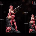 Zaku Girl Figure Ms-06s-Ca Action Figure Collectible Suit Doll for Girls Desk Decoration Anime Themed Model Statue Toy Gift
