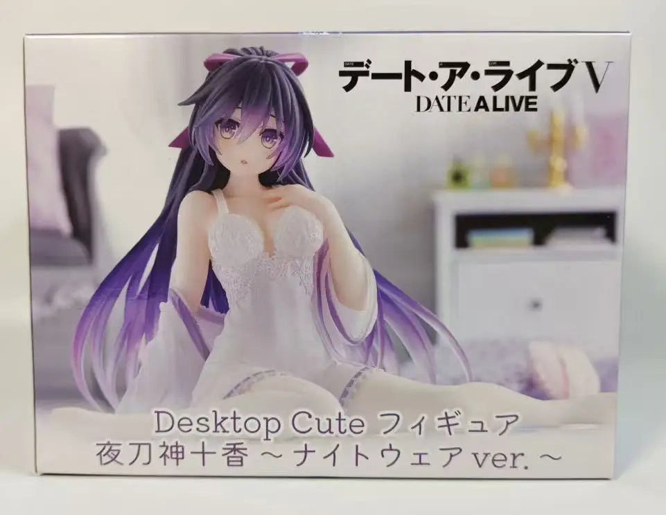 In Stock Original TAITO Date A Live V Desktop Cute Figure Yatogami Toka Tokisaki Kyozo ~ Bunny Ver. Nightwear Ver Toys Ornaments