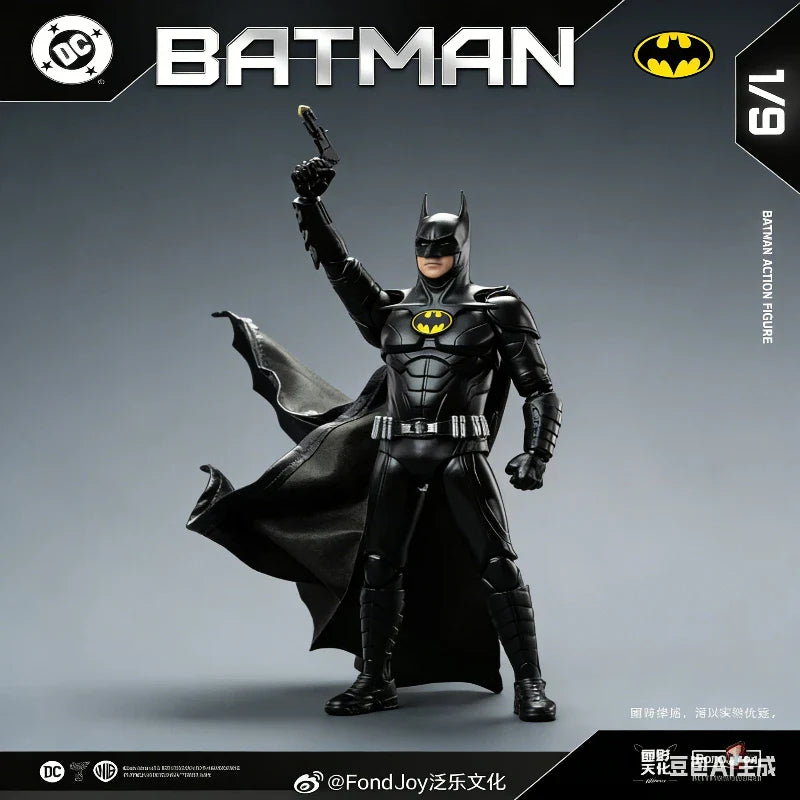 Licensed FondJoy 1/9 Keaton Batman Action Figure DC Collectible Model Toy The Flash Movie Figure With Base Desktop Deco Boy Gift