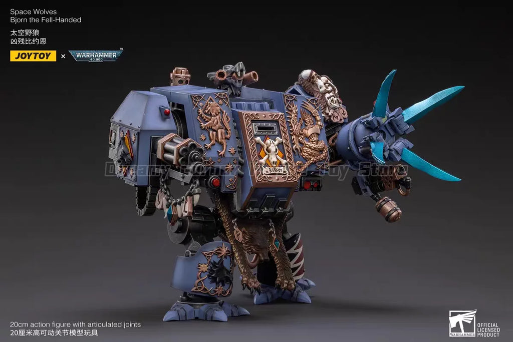 【In Stock】JOYTOY Warhammer 40K Space Wolves Bjorn The Fell-Handed 1/18 Action Fiquere