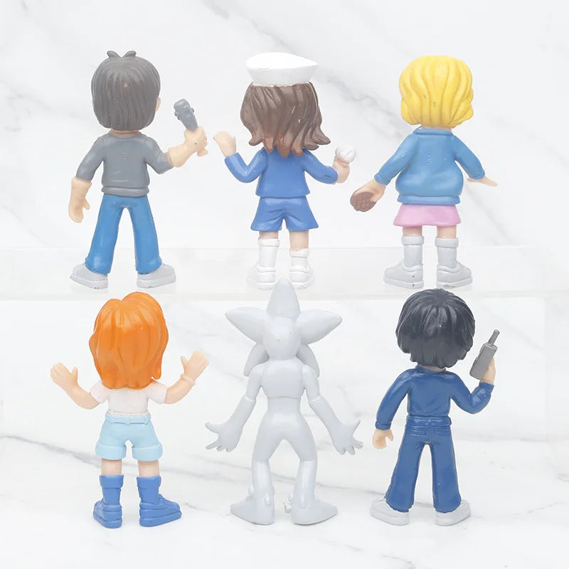 New 6PCS Q Version Figure Wholesale Steve Monster Handheld Figures with Bagged Small PVC Dolls Desktop Decora Gifts