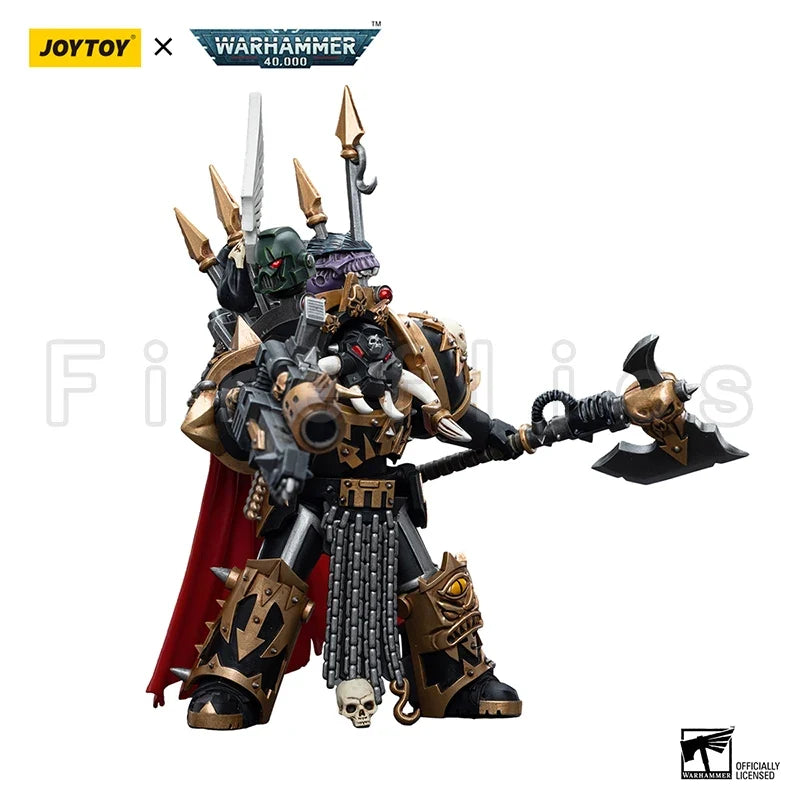 1/18 JOYTOY Action Figure 40K Black Legion Chaos Lord In Terminator Armour Anime Model Toy