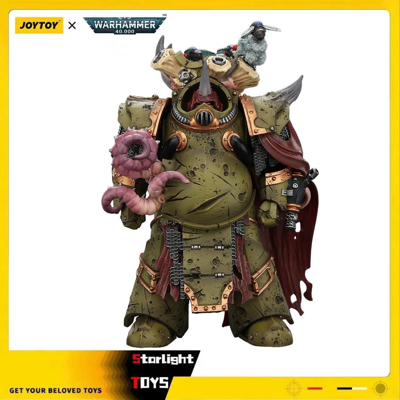 JOYTOY Warhammer 40K Death Guard Deathshroud Terminator 2 Manreaper and Plaguespurter Gauntlets Toy Model