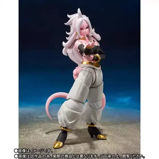 Bandai In Stock Shf Dragon Ball Z Android 21 S.h.figuarts Genuine Collectible Action Figure Anime Model Toys Gift Anime Series