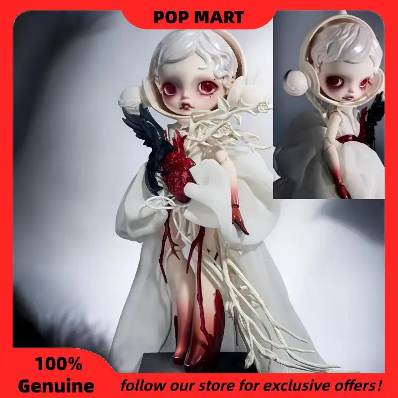New Authentic Pop Mart Skullpanda X Guo Pei 1/6 Articulated Action Figures Decorative Ornament Exquisite Gift For Collectors