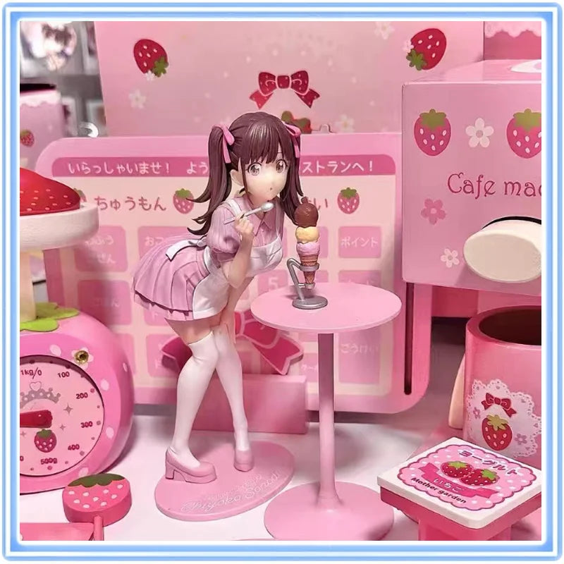 Bandai Anime THE IDOLM@STER SHINY COLORS CHIYOKO SONODA Ice Cream Action Figure Collectibles Model Desktop Ornaments