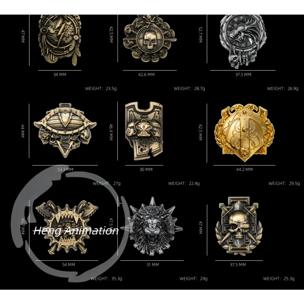 JOYTOY Star Forging Warhammer 40K Burning Galaxy - Honor Chapter Emblem Badge Peripheral Accessory, Cool and Stylish