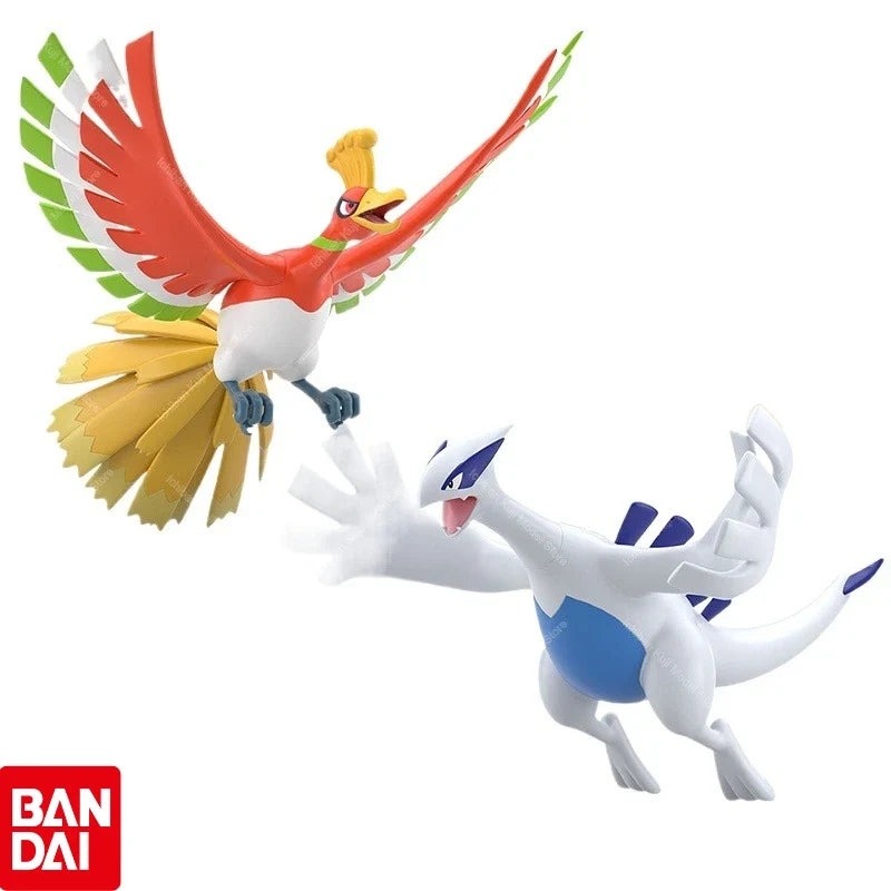 100%Original Bandai POKEMON Scale World Johto Region Ho Oh Lugia Anime Figure Boxed Model Collectible Toys Gifts
