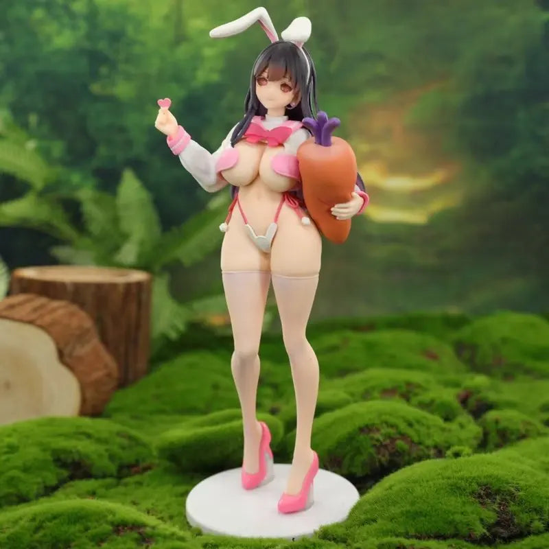 29cm Cartoon J.K Bunny Girl Tsukuyomi Character Hand-Made Model Sexy Uniform Rabbit Ears Beautiful Girl Desktop Ornaments Toy Gi
