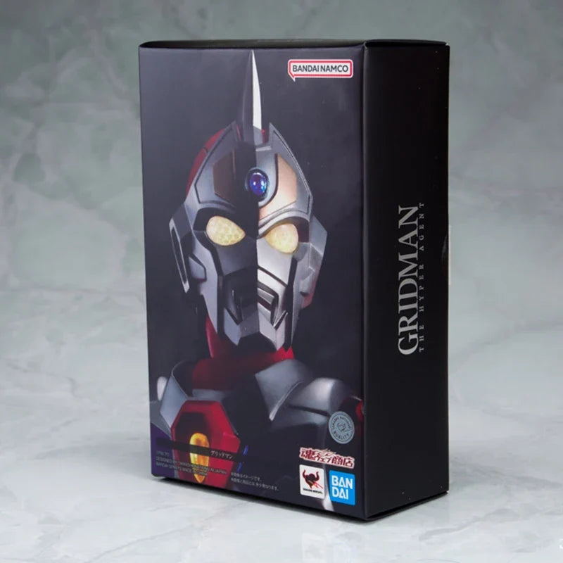 Bandai Genuine SHF Electronic Superhuman Gridman THE HYPER AGENT Anime Action Figure Collectible Model Toys Ornaments Gift Kids